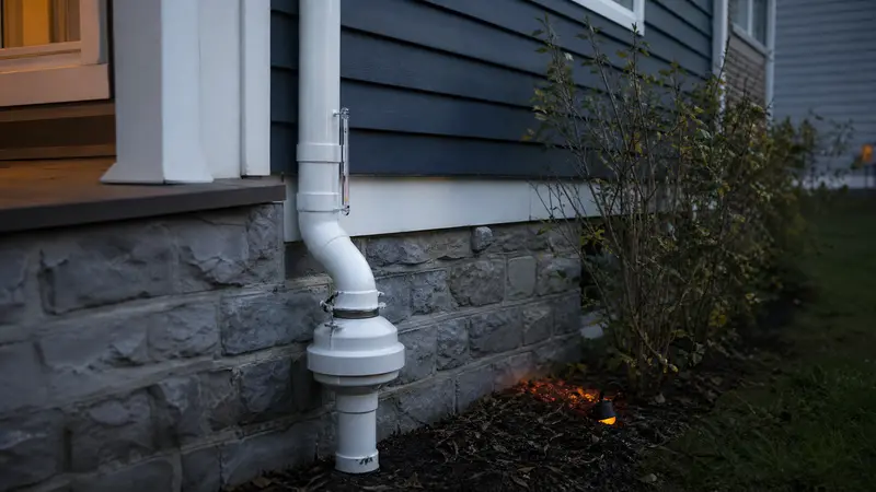 Radon system on a home that recently sold